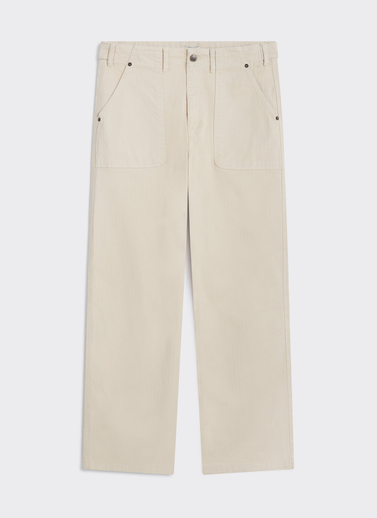 Men's Carpenter Trousers - Cotton - Cream