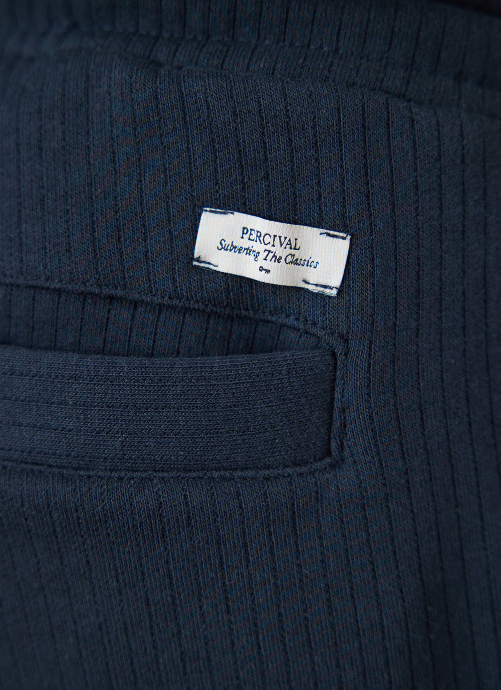 Conrad Straight Leg Trackpants - Navy Cotton - Percival