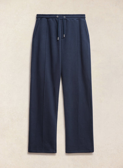 Conrad Straight Leg Trackpants - Navy Cotton - Percival