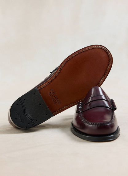 G.H. Bass Weejun Larson Penny Loafers - Wine Leather - Percival