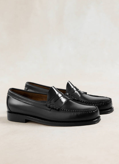 G.H. Bass Weejun Larson Penny Loafers - Black Leather - Percival