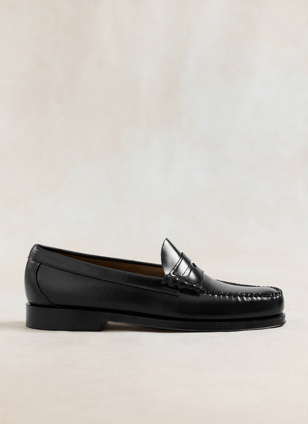 G.H. Bass Weejun Larson Penny Loafers - Black Leather - Percival