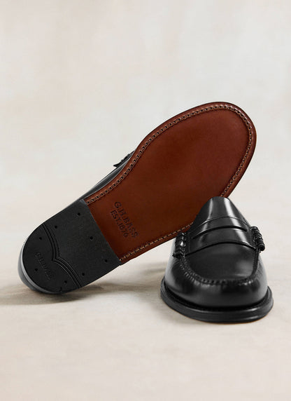 G.H. Bass Weejun Larson Penny Loafers - Black Leather - Percival