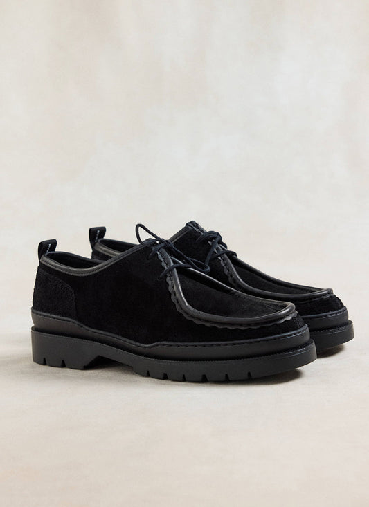 Kleman Major VP Oak 2 Moc Toe Shoes - Black Suede - Percival
