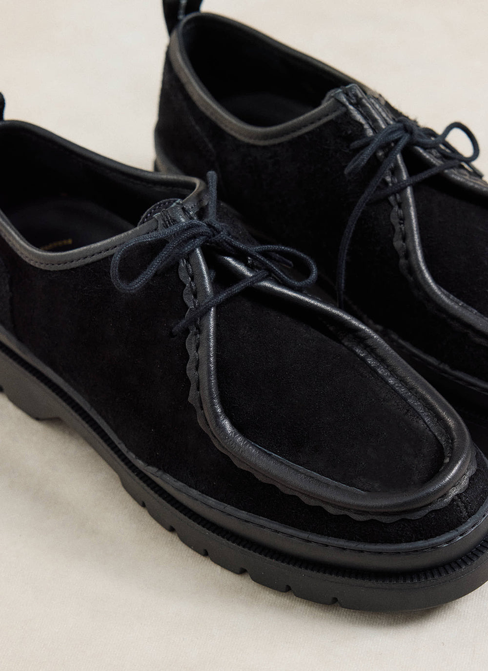 Kleman Major VP Oak 2 Moc Toe Shoes - Black Suede - Percival