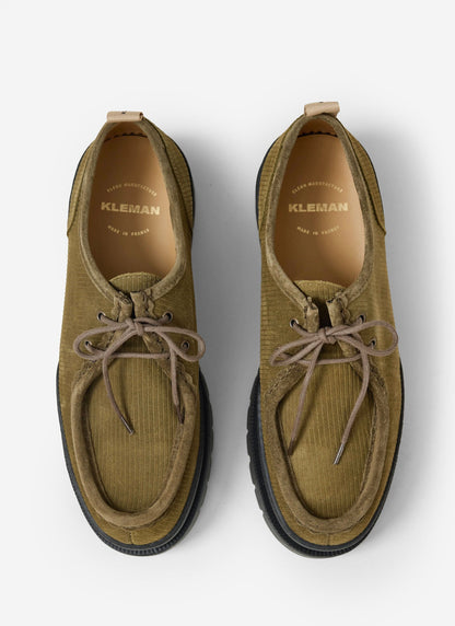 Kleman - Major V Cord Shoe - Khaki