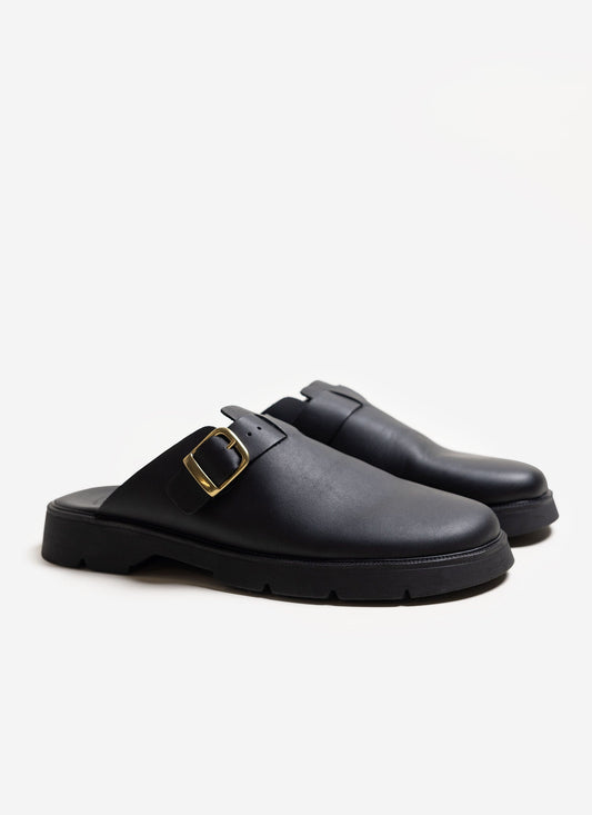 Men's Leather Sandals - Kleman Pacha - Black