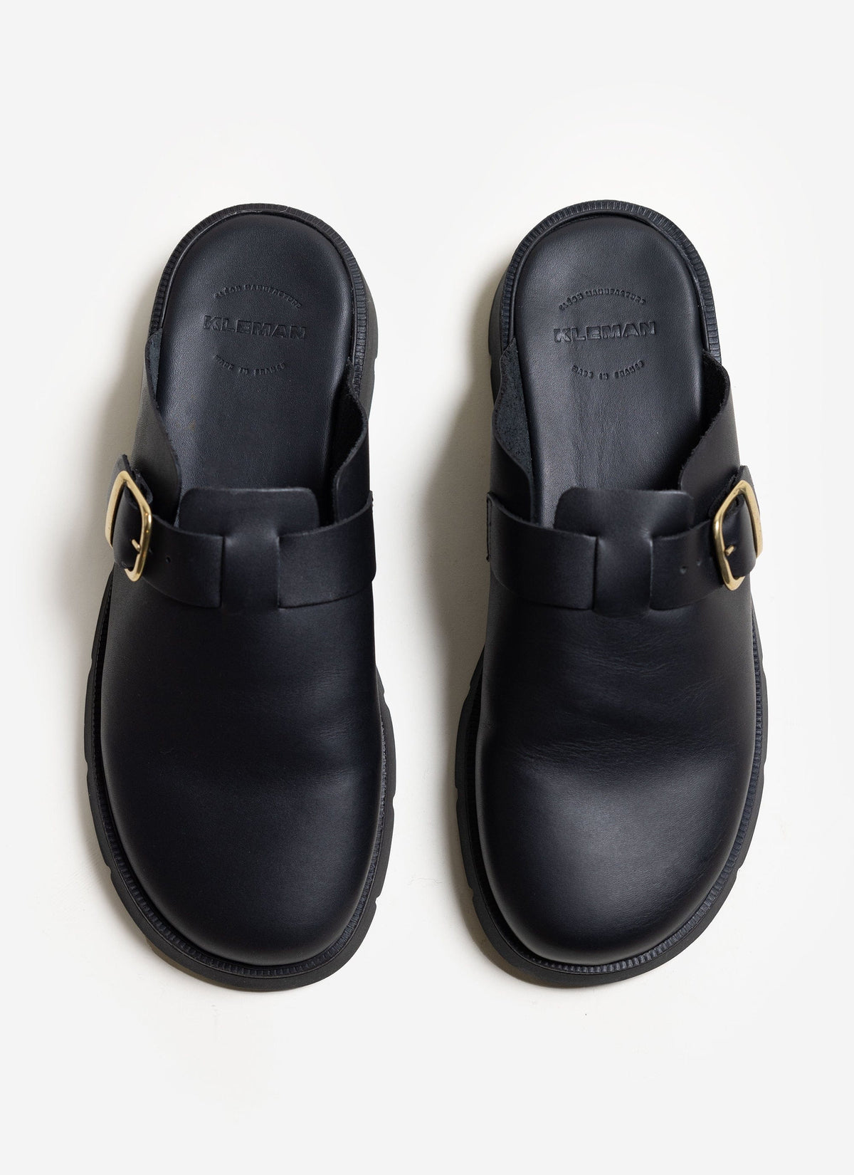 Men's Leather Sandals - Kleman Pacha - Black