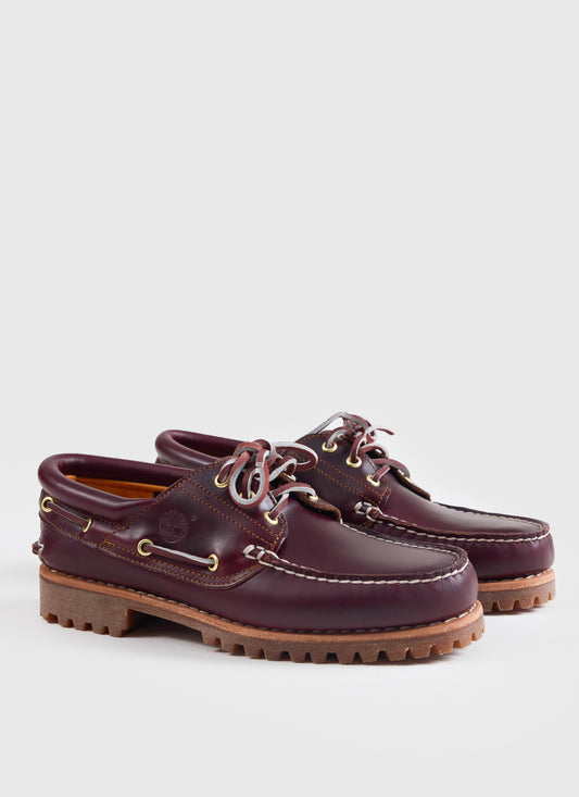 Men's Boat Shoe - Timberland Authentic - Burgundy Leather