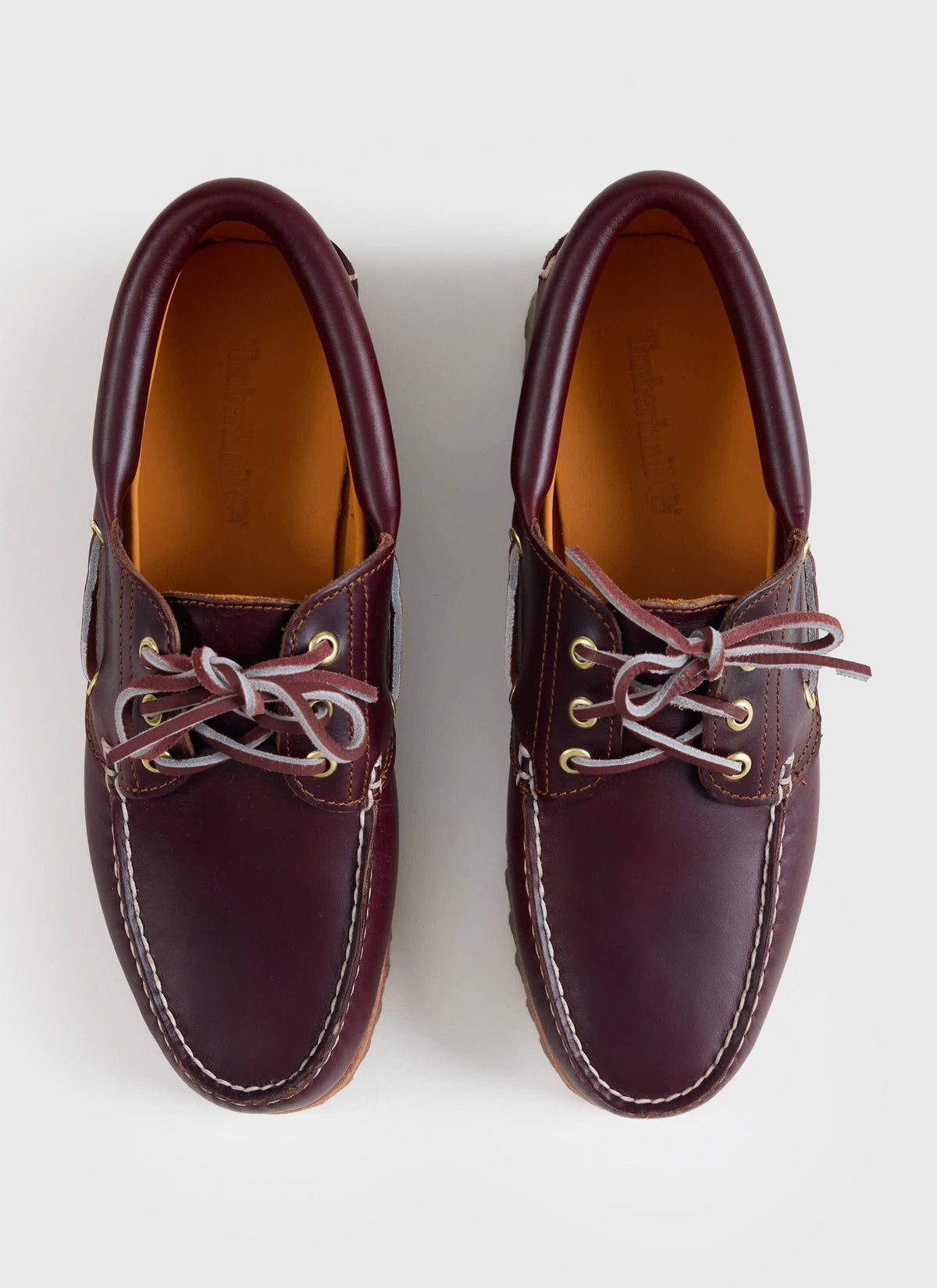 Men's Boat Shoe - Timberland Authentic - Burgundy Leather