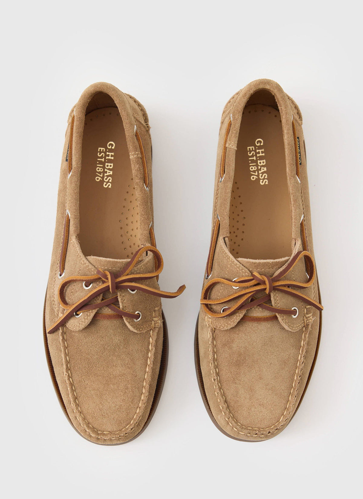 G.H.Bass - Jetty II Boater 2 Eye - Earth Suede
