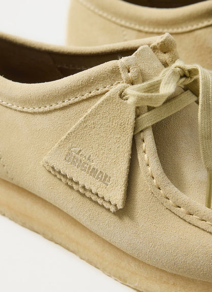 Men's Suede Wallabee Shoes - Clarks Originals - Maple Brown