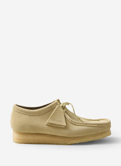 Men's Suede Wallabee Shoes - Clarks Originals - Maple Brown