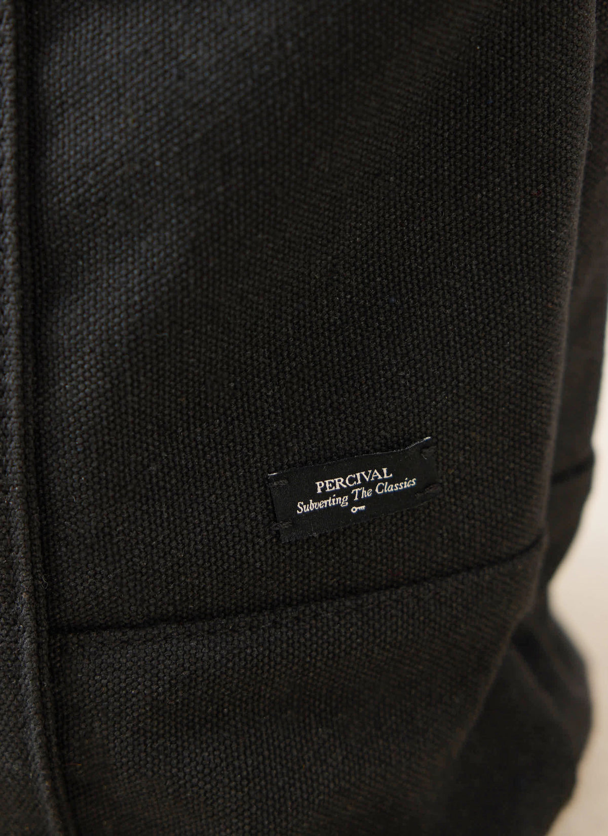 Embroidered Tote Bag - Canvas - Black - Ford x Percival