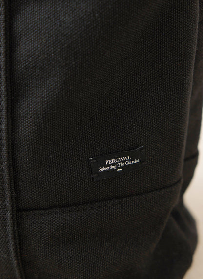 Embroidered Tote Bag - Canvas - Black - Ford x Percival