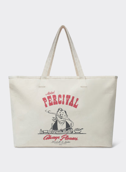 Unisex Large Shopper Tote Bag - Cream Cotton Tote