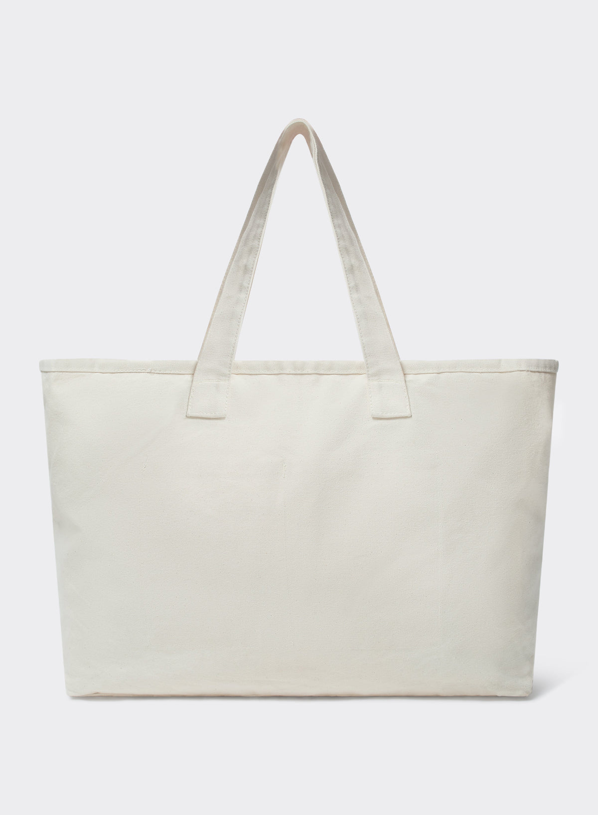 Unisex Large Shopper Tote Bag - Cream Cotton Tote