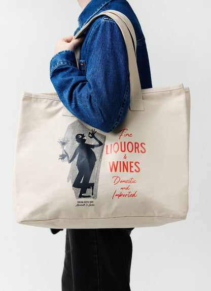 Carlo Mixologist Tote Bag - Cotton - Cream