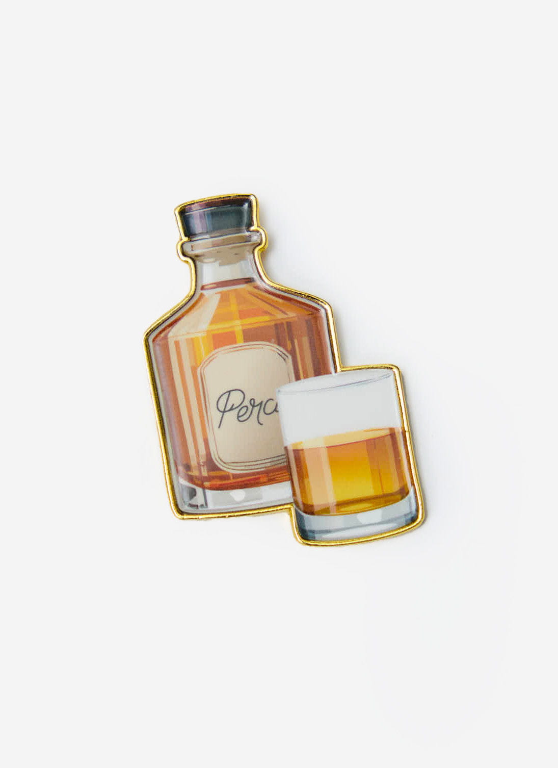 Percival Old Fashioned Pin Badges - Multi