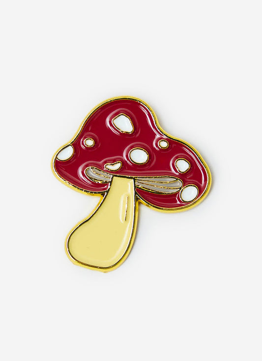 Percival Mushroom Pin Badges - Multi