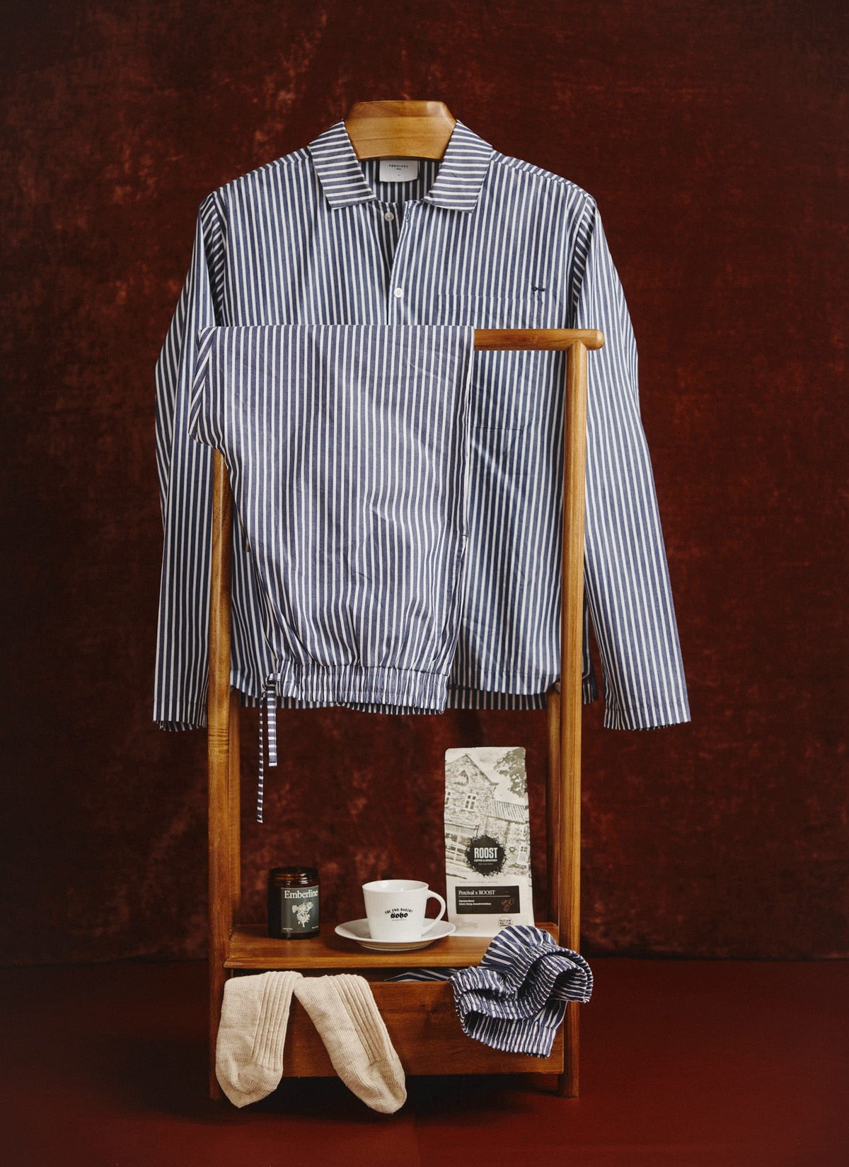 Pyjama Bottoms - Cotton - Blue