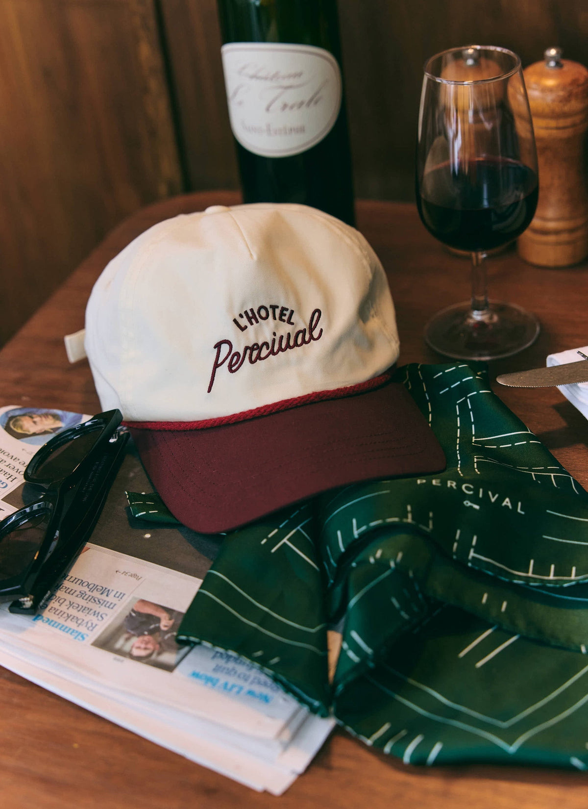 Men's Cap - L'Hotel Percival Soft Trucker - Ecru