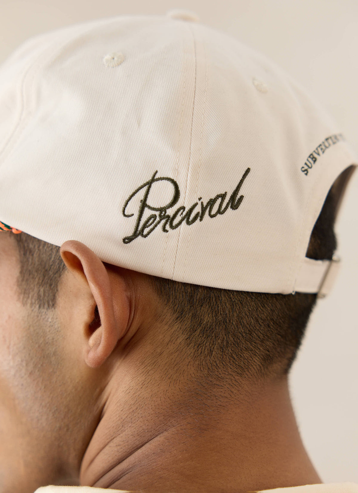 Men's Rope Trucker Cap: Spencer - Cotton - Cream - Percival