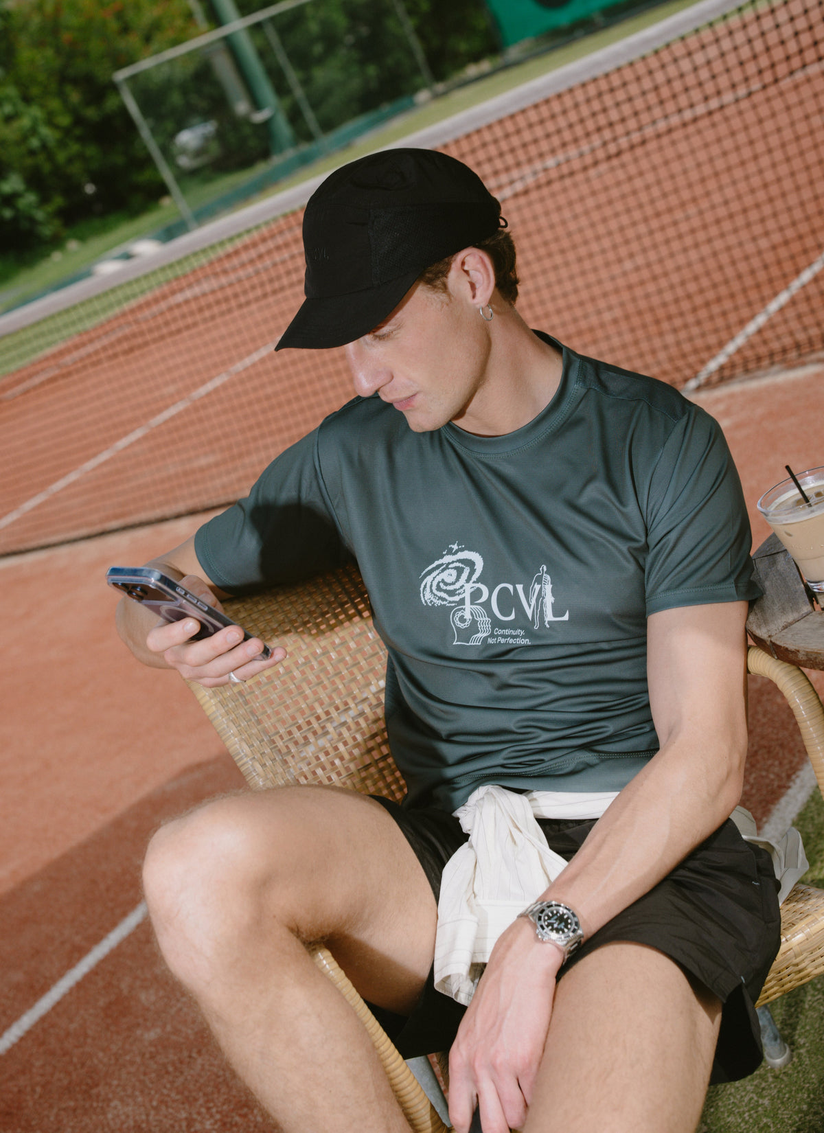 Men's Black Nylon Cap - PCVL Performance Wear