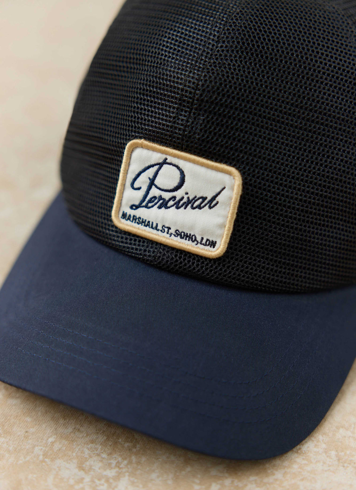 Men's Mesh Trucker Cap - Damien - Navy Blue