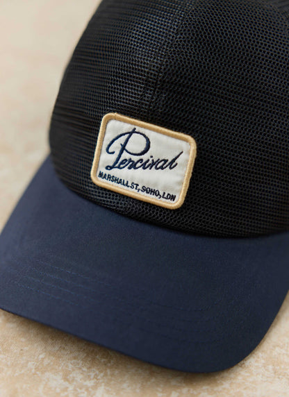 Men's Mesh Trucker Cap - Damien - Navy Blue