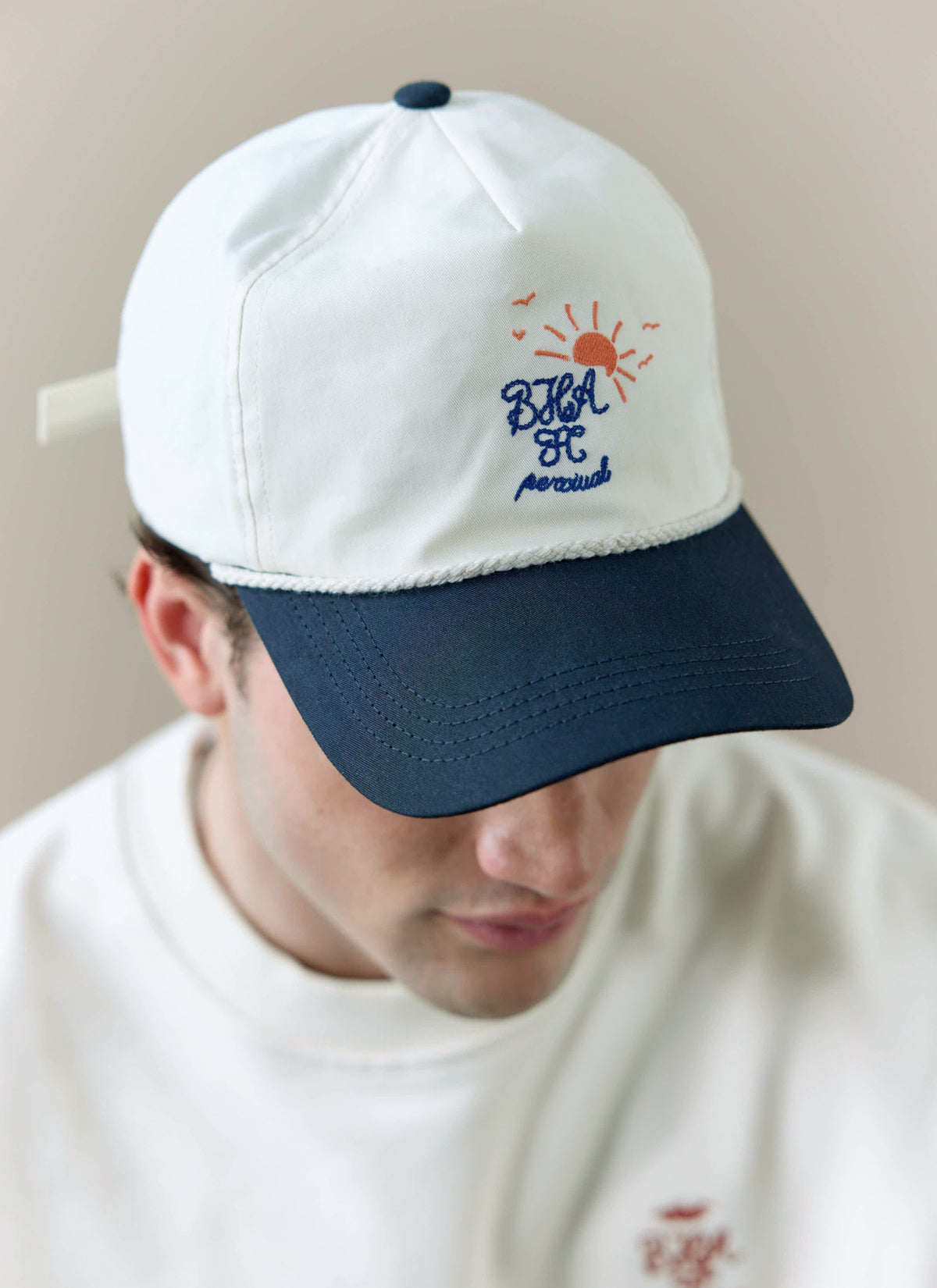 Trucker Cap - Brighton & Hove Albion F.C. x Percival - Cream Navy