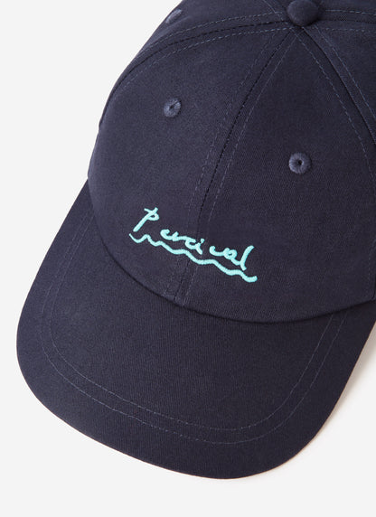 Amor Embroidered Cap - Cotton - Navy