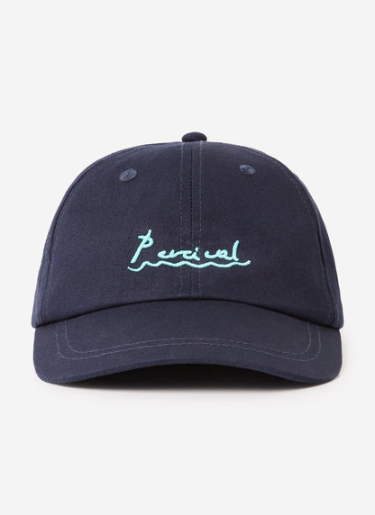 Amor Embroidered Cap - Cotton - Navy