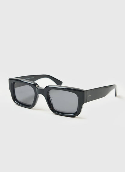 P002-E2 Black Sunglasses - Black Polarized Lenses