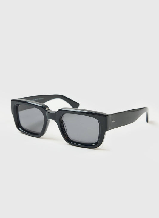 P002-E2 Black Sunglasses - Black Polarized Lenses