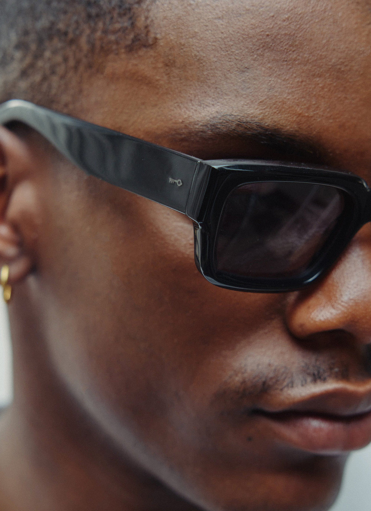 P002-E2 Black Sunglasses - Black Polarized Lenses