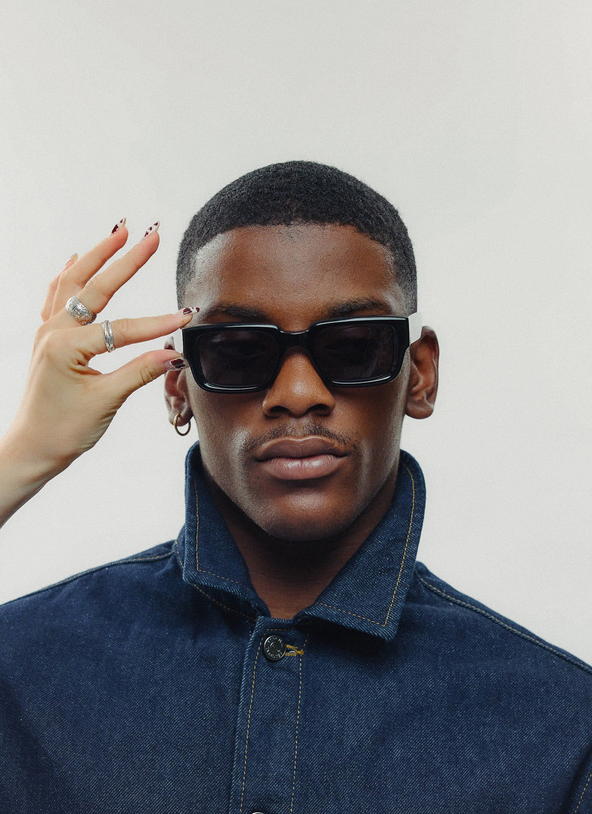 P002-E2 Black Sunglasses - Black Polarized Lenses