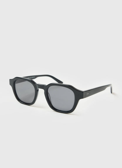P001-E2 Black Sunglasses - Black Polarized Lenses