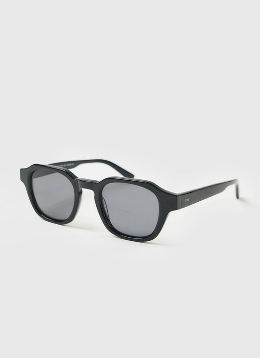 P001-E2 Black Sunglasses - Black Polarized Lenses