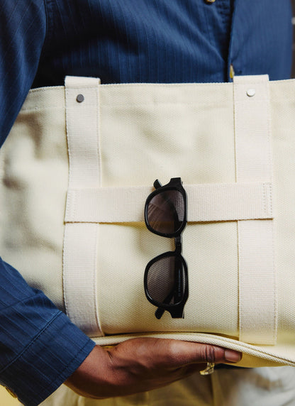 P001-E2 Black Sunglasses - Black Polarized Lenses