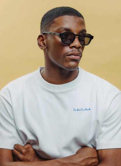 P001-E2 Black Sunglasses - Black Polarized Lenses