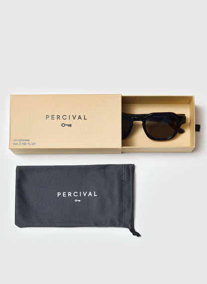 P001-E2 Black Sunglasses - Black Polarized Lenses