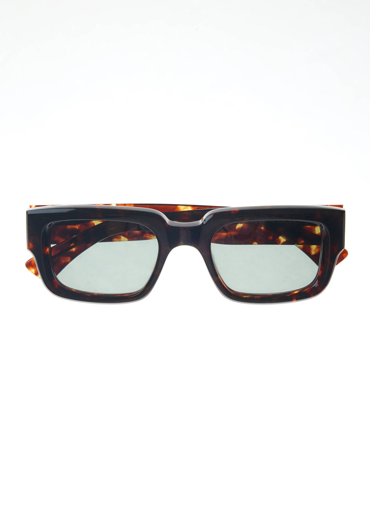 P002-E20 Demi Brown Tortoise Sunglasses - Bottle Green Lenses