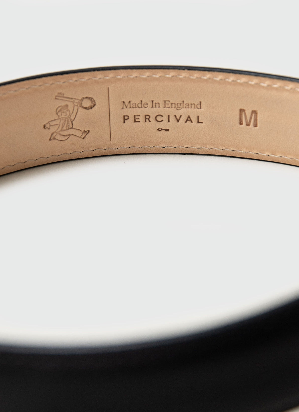 Men's Leather Dress Belt - Made in England - Black