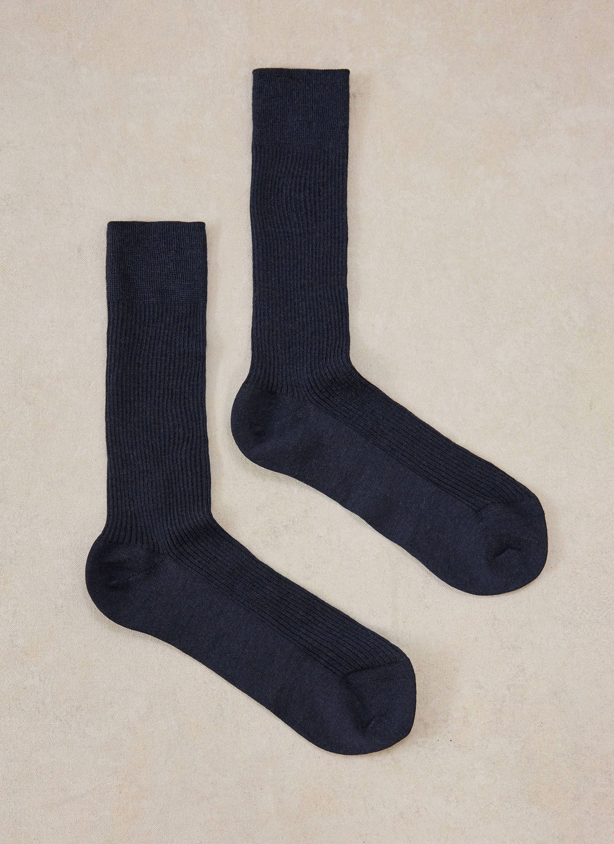Men's Navy Socks - Merino Wool - Percival