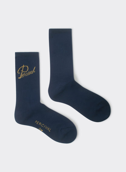 Men's Kingsley Jacquard Socks - Navy