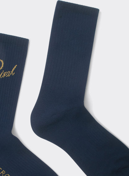 Men's Kingsley Jacquard Socks - Navy