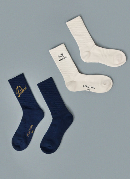 Men's Kingsley Jacquard Socks - Navy