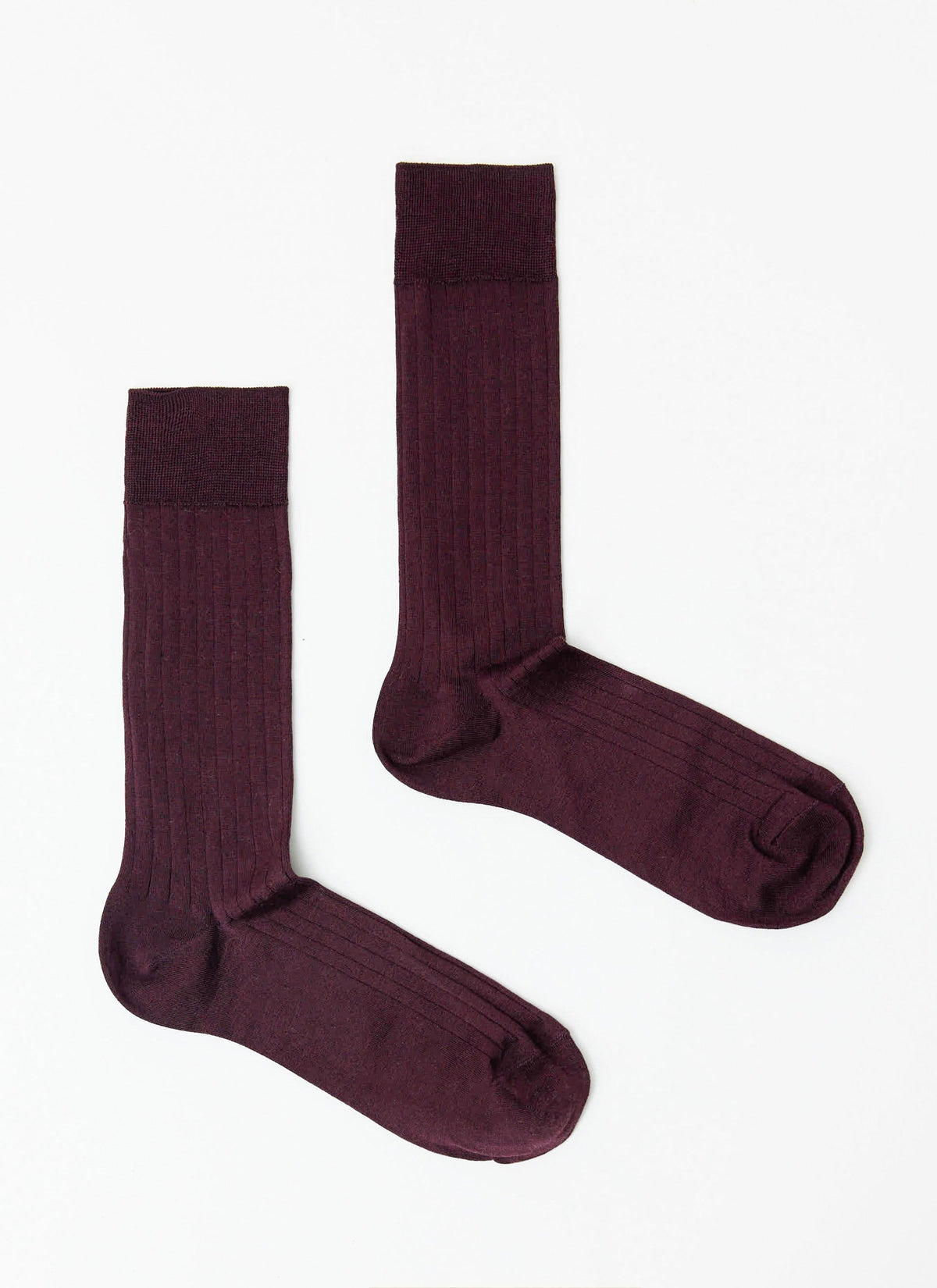 Loafer Dress Socks - Cotton - Merlot