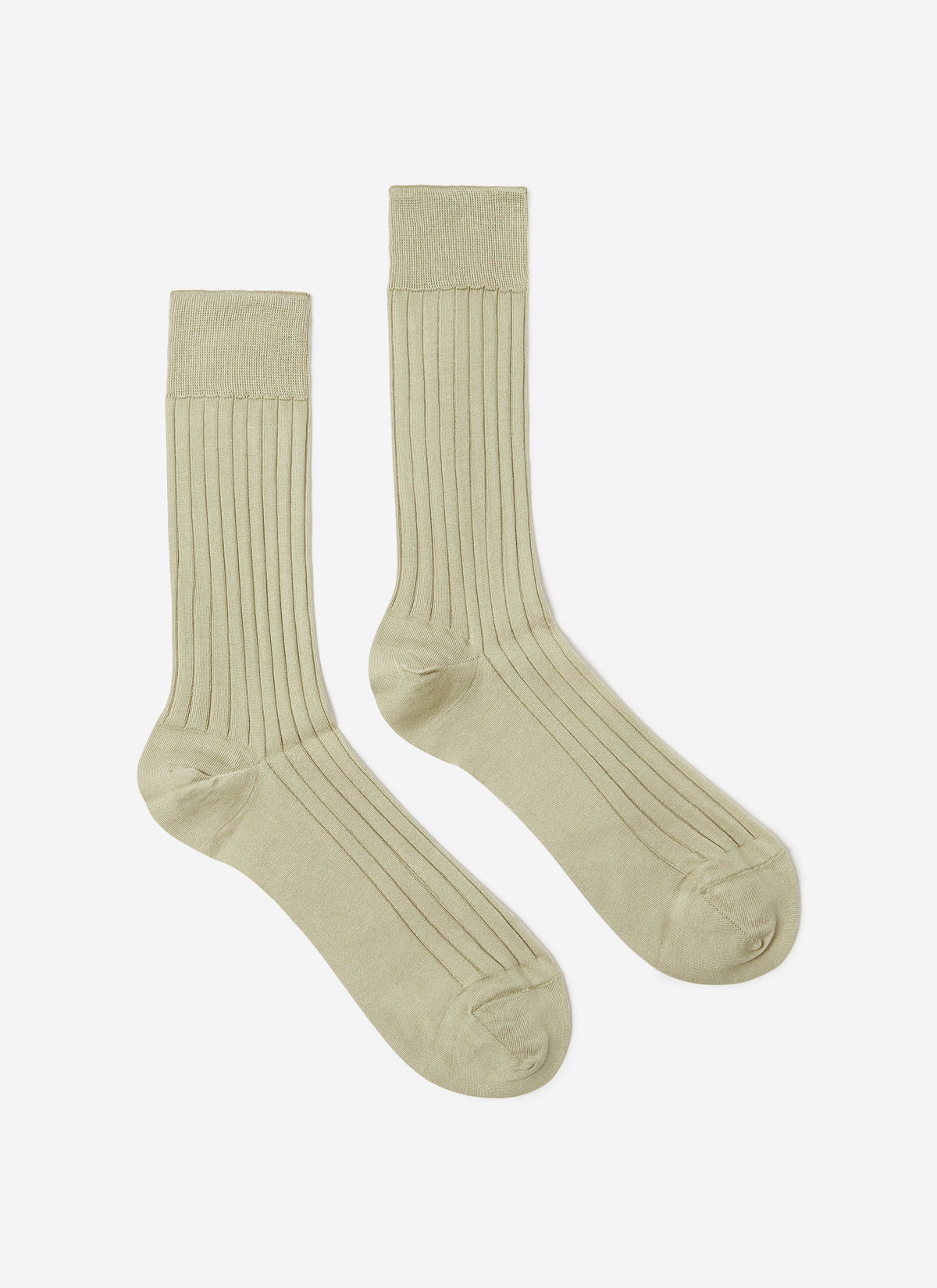 Loafer Dress Socks - Cotton - Sage